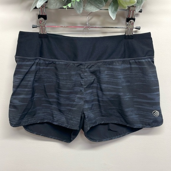 MPG Athletic Running Shorts Lined Black Gray Pink Zipper Pocket S - Picture 1 of 16